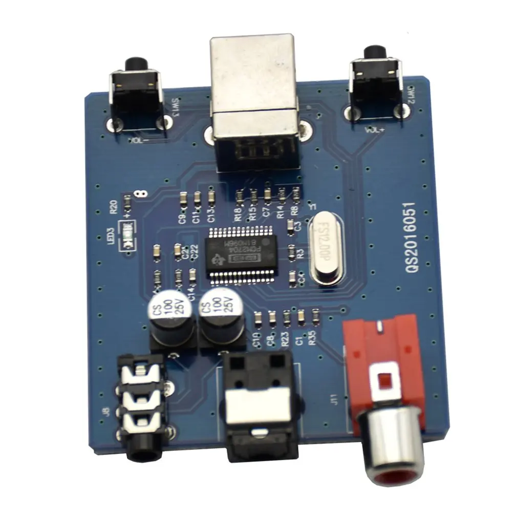 USB DAC для S/PDIF звуковая карта Выход F/PC 2 канала аналоговый Выход USB интерфейс декодер доска Модуль коаксиальный модуль Hi-Fi