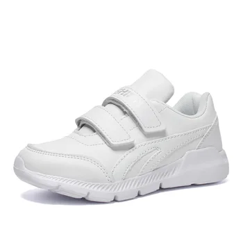 

Autumn Children White Shoes Light-weight Breathable Sports Sneakers Students School Trainers Classical Simple Running Shoes