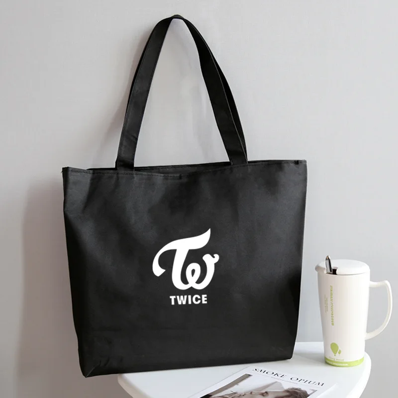 Kpop дважды мода элегантный дизайн холлщовая сумка Дважды Сумка для шопинга на плечо сумка K-pop два веера подарки, Прямая поставка
