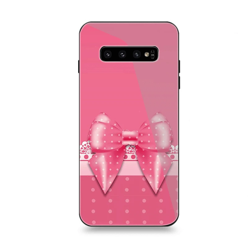 Мобильный чехол для телефона Стекло для samsung A10 A20 A30 A40 A50 A60 A70 S7 край S8 Plus Note 8 9 S10 Кот