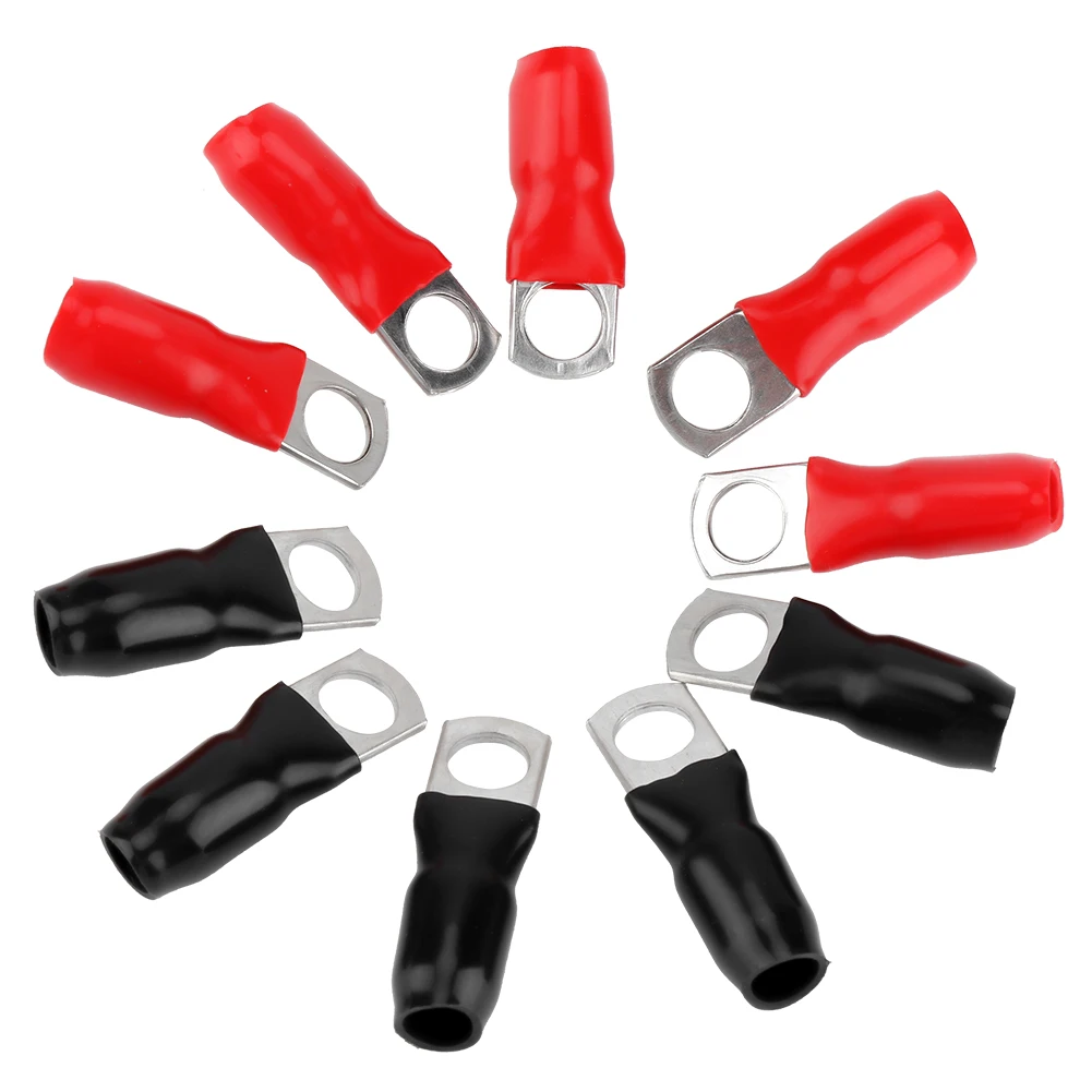 

10pcs Copper Terminal Medium Size Vehicle Copper Joint Terminal Wire Connector Copper Terminals Dropshipping