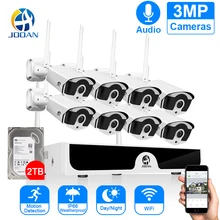 Best Price 8CH NVR Wireless CCTV System Recorder 1T 2T 3MP IR-CUT Outdoor IP Camera Set Security System Audio Video Surveillance Kit H.265 Best Price 8CH NVR Wireless CCTV System Recorder 1T 2T 3MP IR-CUT Outdoor IP Camera Set Security System Audio Video Surveillance Kit H.265