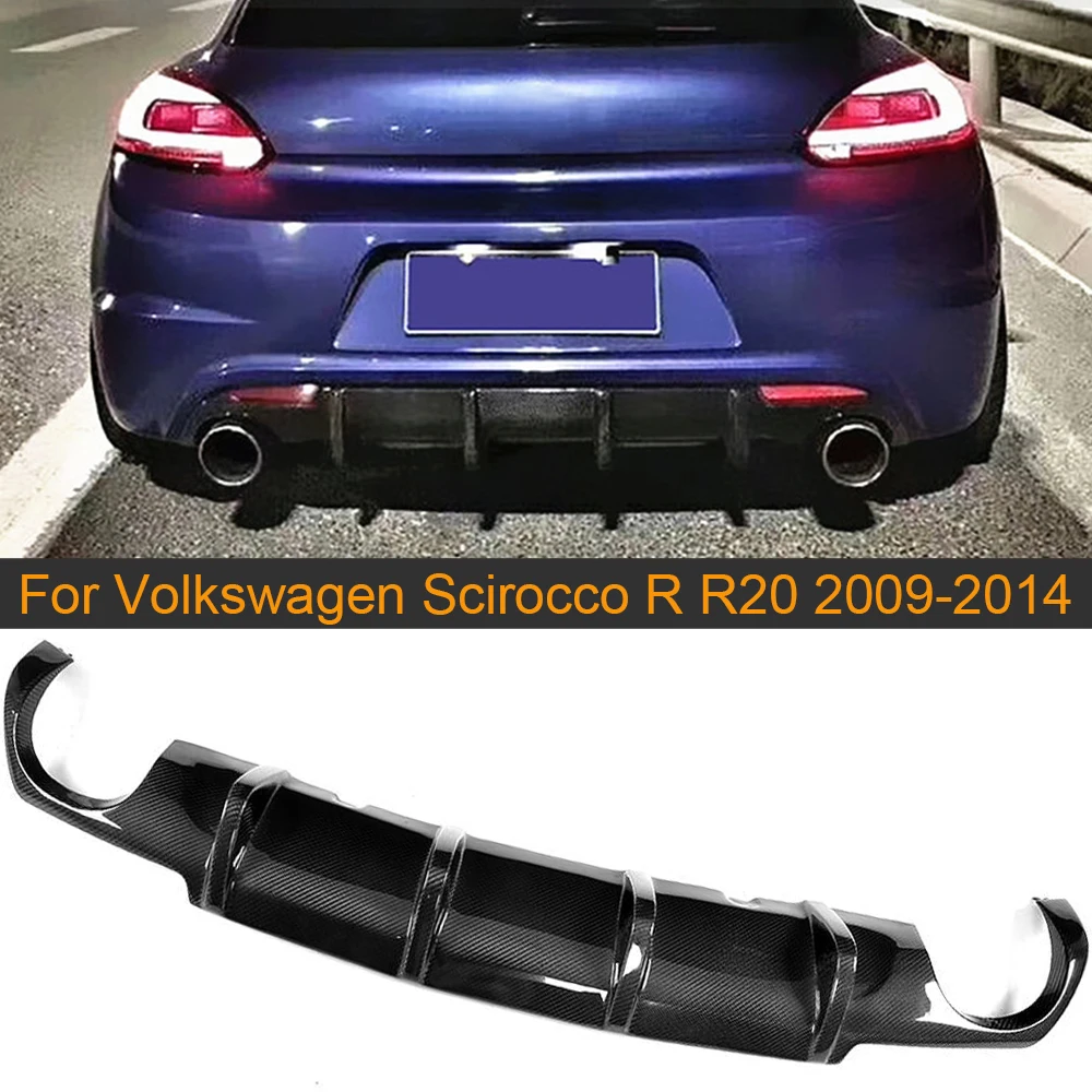 Автомобильный задний спойлер из углеродного волокна диффузор для Volkswagen VW Scirocco R