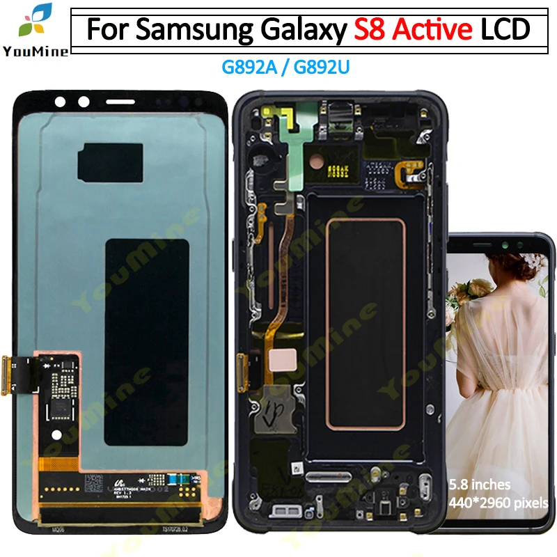 Super Amoled For Samsung Galaxy S8 Active Lcd Display Touch Screen Digitizer Assembly Replacement For Samsung G892 G892a Lcd Mobile Phone Lcd Screens Aliexpress