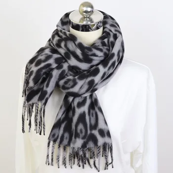 

New Women Shawl Wrap With Tassel Animal Leopard Print Cashmere Pashmina Scarf 2020 Winter Foulard Femme