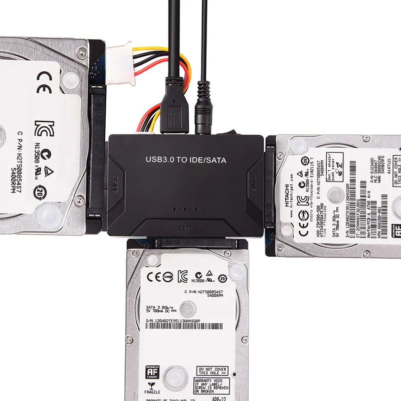 

USB 3.0 to SATA IDE ATA Data Adapter Cable 3 in 1 for PC Laptop 2.5" 3.5" HDD Hard Disk Driver With EU Power Supply Dropshipping