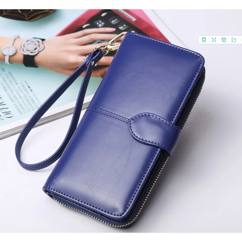 New women's wallet long zipper wallet large capacity women's wallet credit card storage