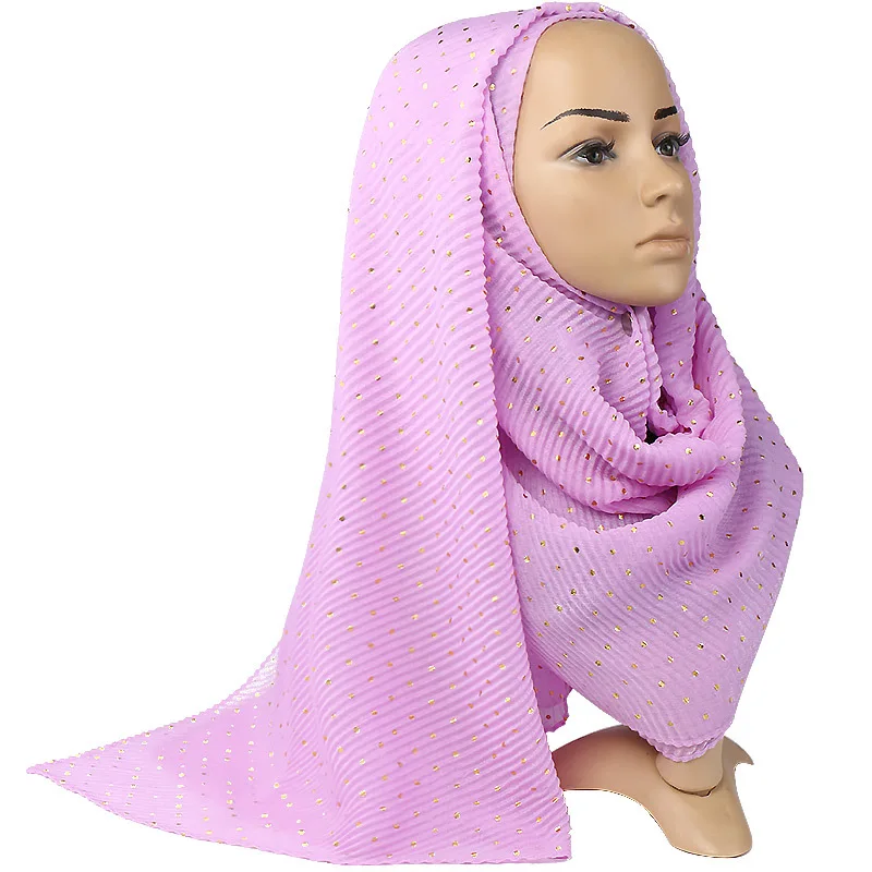 Cotton Soft Muslin Fringed Crinkle Hijab In Blue/ Scarf - Foto 2