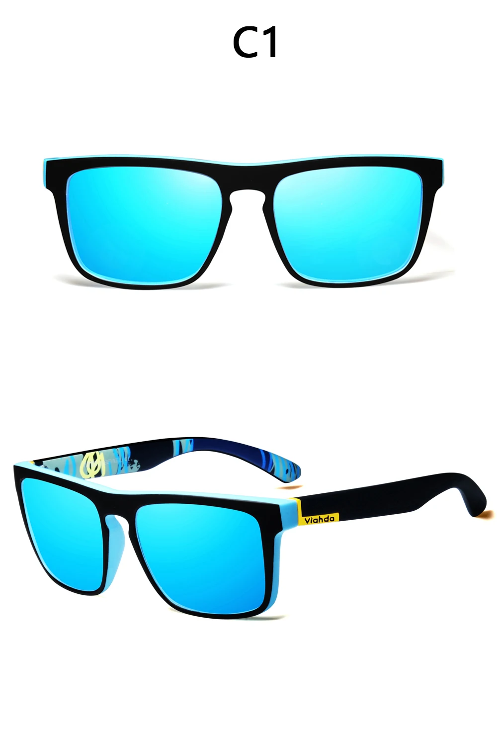 VIAHDA, модные, унисекс, квадратные, поляризационные, lunette de soleil femme de marque de Lux