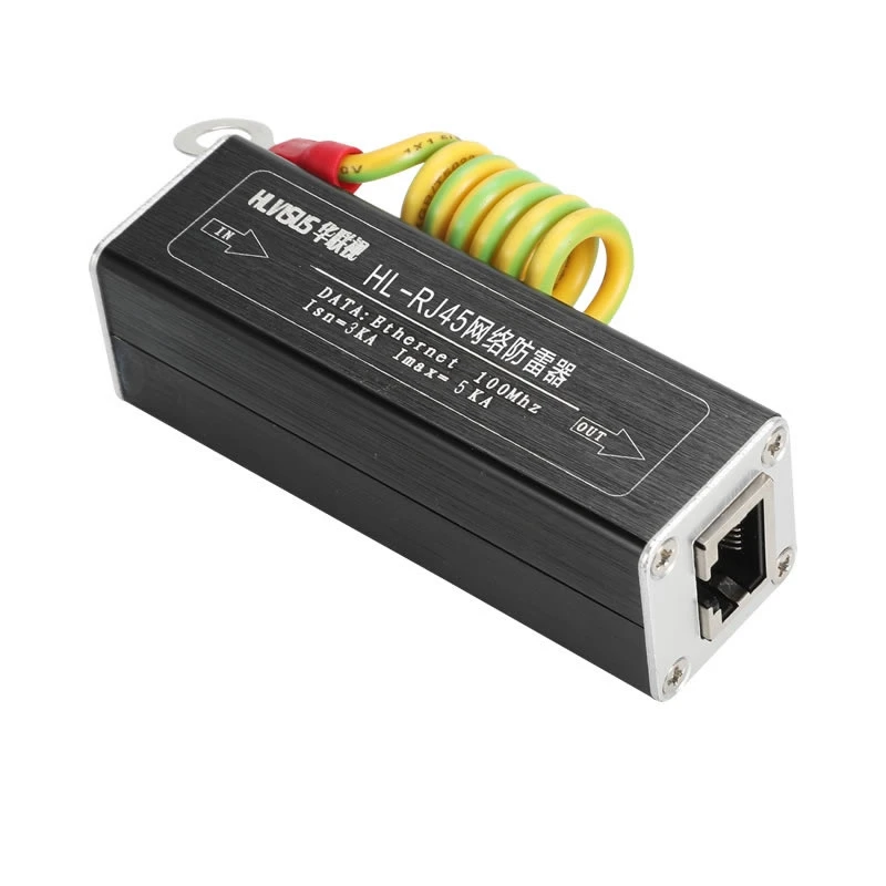 Network Camera Lightning Protection Device POE Monitoring Equipment Surge RJ45 Line | Бытовая техника