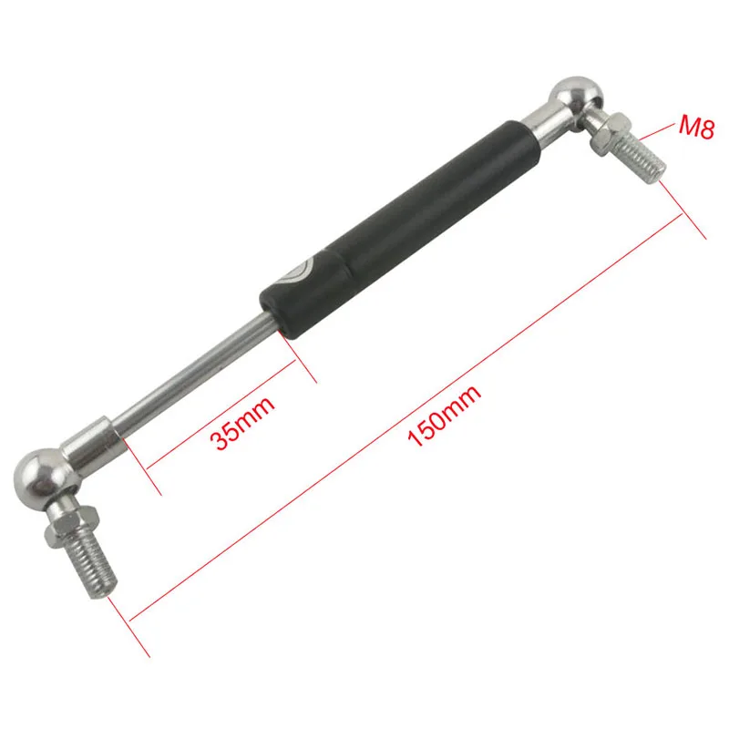 2 шт 150 мм отверстие для Центральной мебели газовая пружина 35 мм ход 10 кг сила шар газовая стойка, пружинный амортизатор 35 мм X 150 мм газовый демпфер