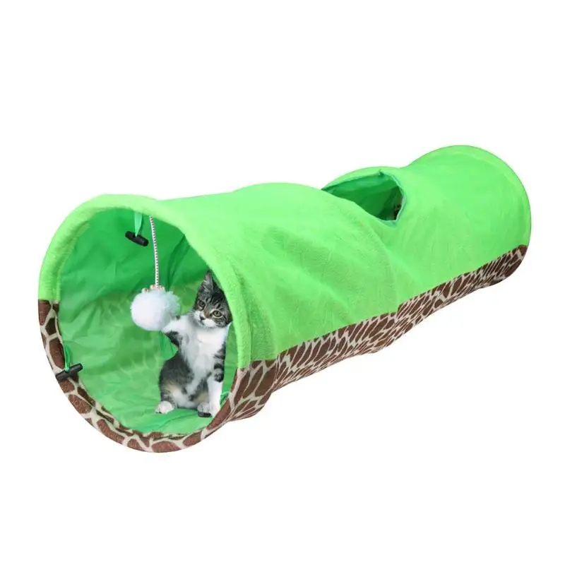 Котенок Кошка Туннель трубы складной Crinkle маленькая игрушка для тренировки питомца