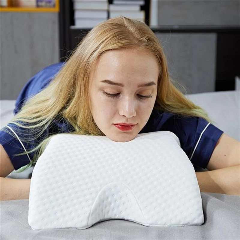 Slow Rebound Pressure Relief Pillow Waist Protector Cushion Soft Memory