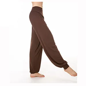 Женские свободные брюки из модала - Цвет: Brown