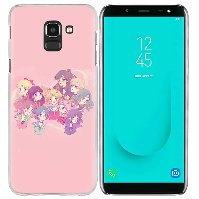 06 Розовый Сейлор Мун японский чехол для samsung Galaxy A50 A80 A70 A60 A40 A30 A20 A20e A10 A9 A7 A6 плюс Note 8 9 10 Pro - Цвет: 06