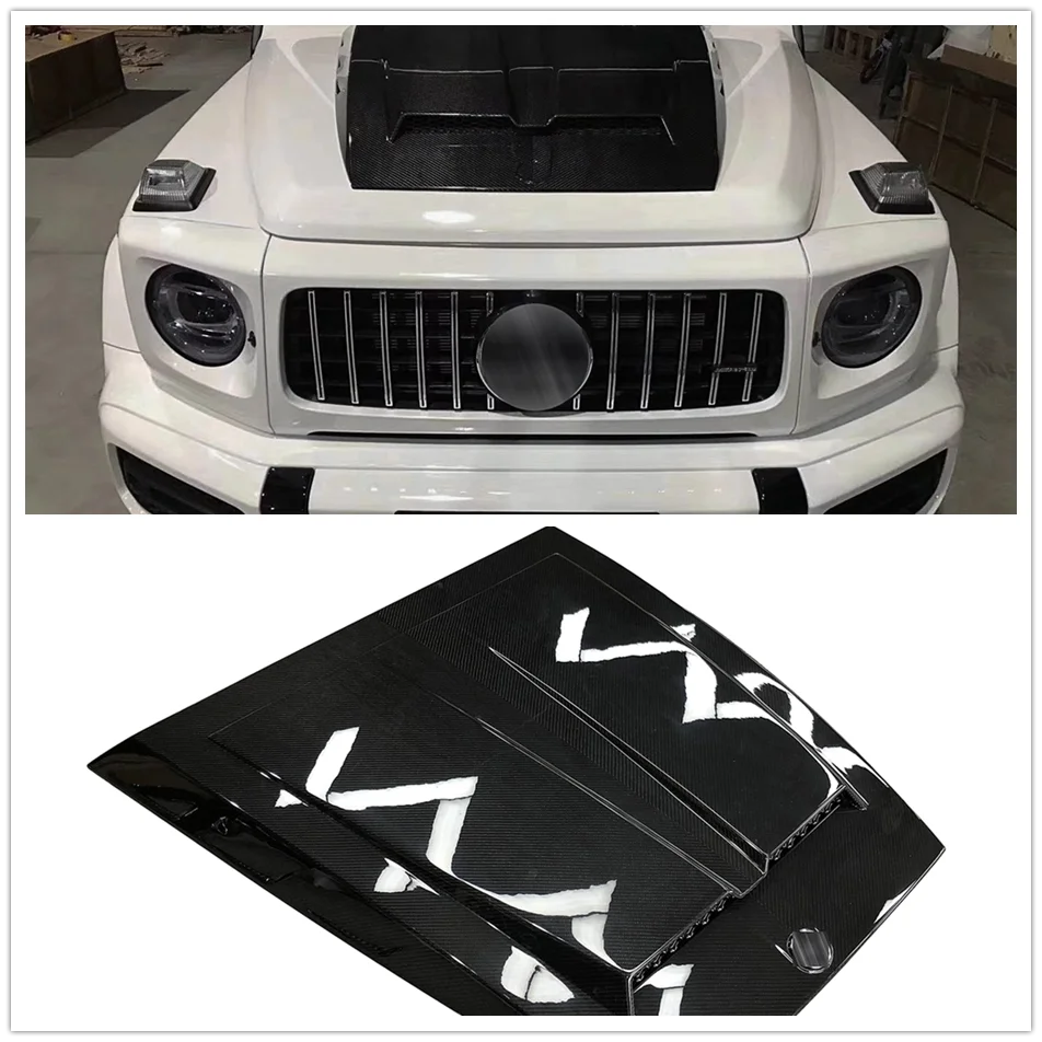 G класса G350D G500 G55 G63 углеродного волокна крышки двигателя капот B Стиль G типа универсал
