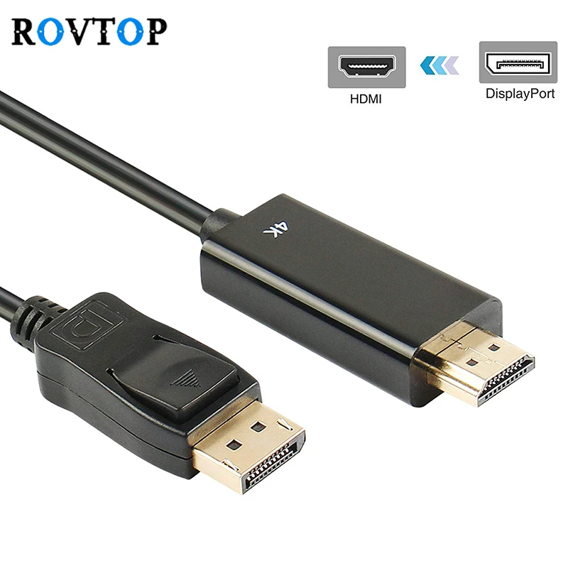 

DisplayPort to HDMI Cable for HP DELL Laptop PC Male To Female DP to HDMI Cable Display Port to 1080P HDMI Adapter Converter