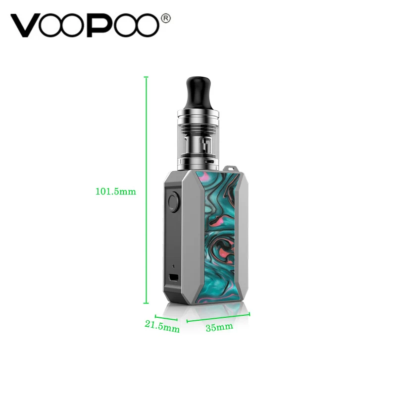 Ликвидация! Voopoo Drag Baby Trio Kit встроенный аккумулятор 1500 мАч емкость 1 8 мл диаметр 18 5
