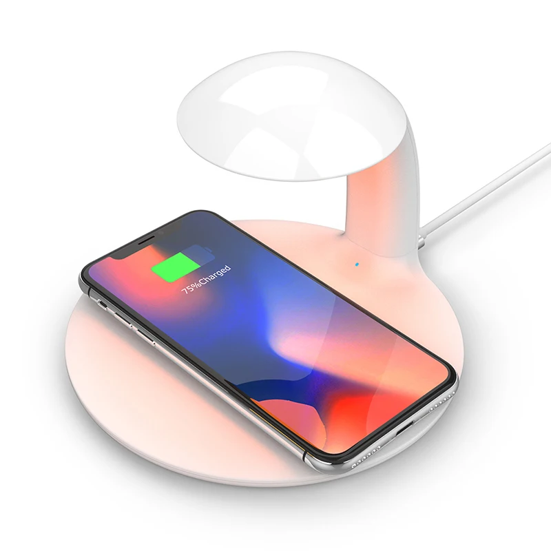  10W Wireless Charger Little Swan Night Light Mobile Phone Wireless Charger for Android Apple USB Fa - 4000070283665