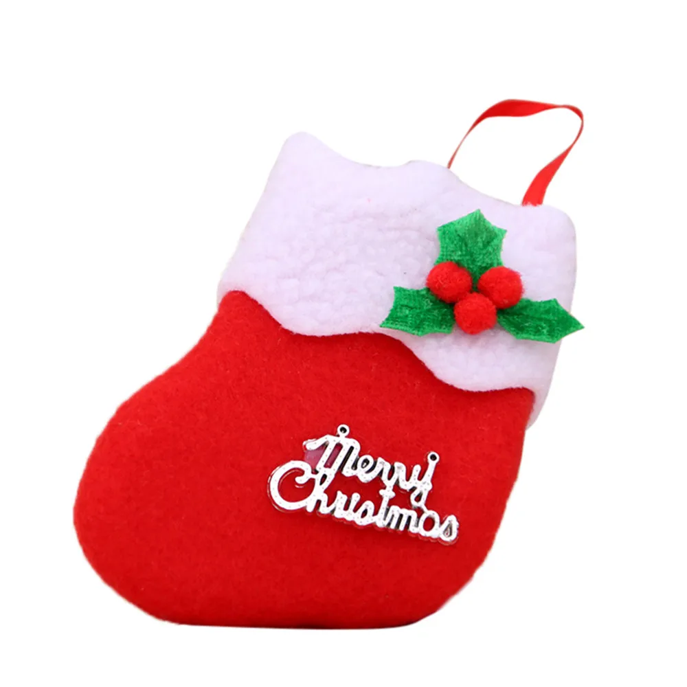 Mnycxen christmas gift decorations Christmas Decorations New Year Gifts Santa Snowman Socks Christmas Socks Gift free deliveryD5