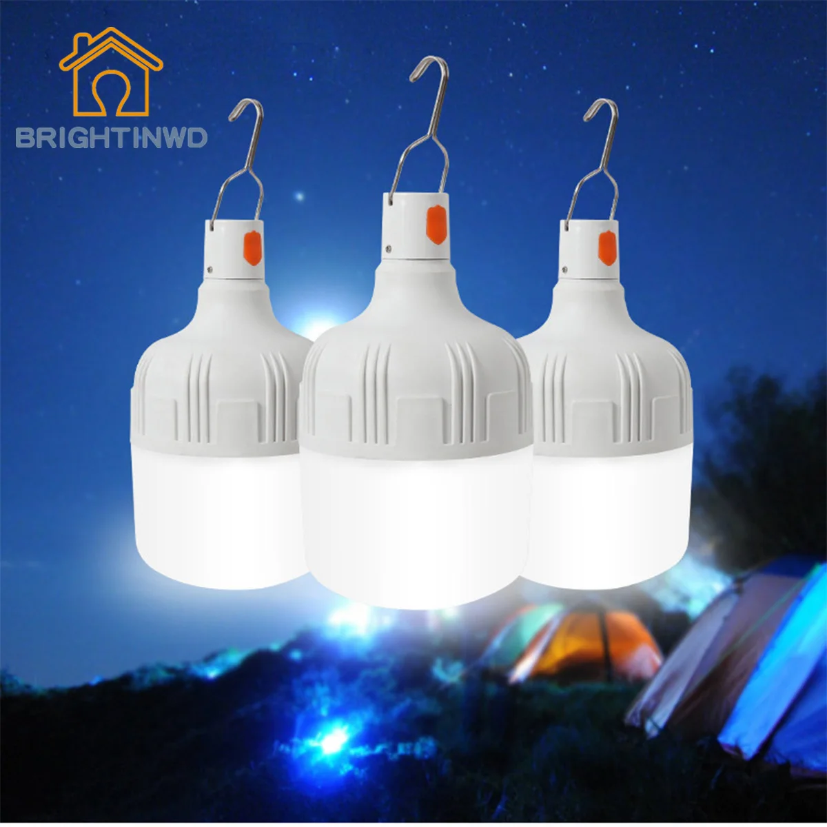 

LED rechargeable bulb emergency bulb ed night lamp emergency power camping lamp