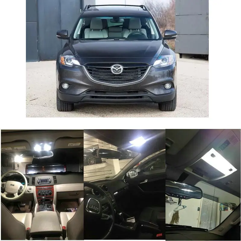 

Interior Led lights For 2015 Mazda CX5 Mazda 3 HatchBack Sedan Sport Mazda 5 MX-5 Miata CX9 Mazda 3 6
