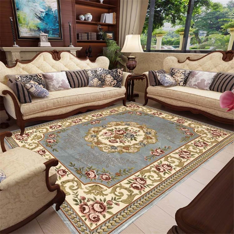 Европейский стиль ковры для гостиной спальни ковер дома напольный коврик