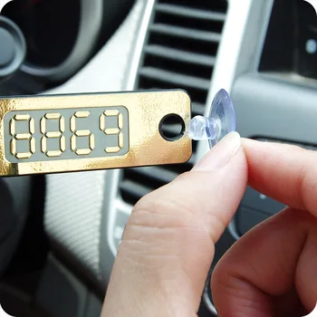 

Car Temporary Parking Card Luminous Calling Phone Number Cards With Sucker Plate Phone number plate Creative luminous car moving