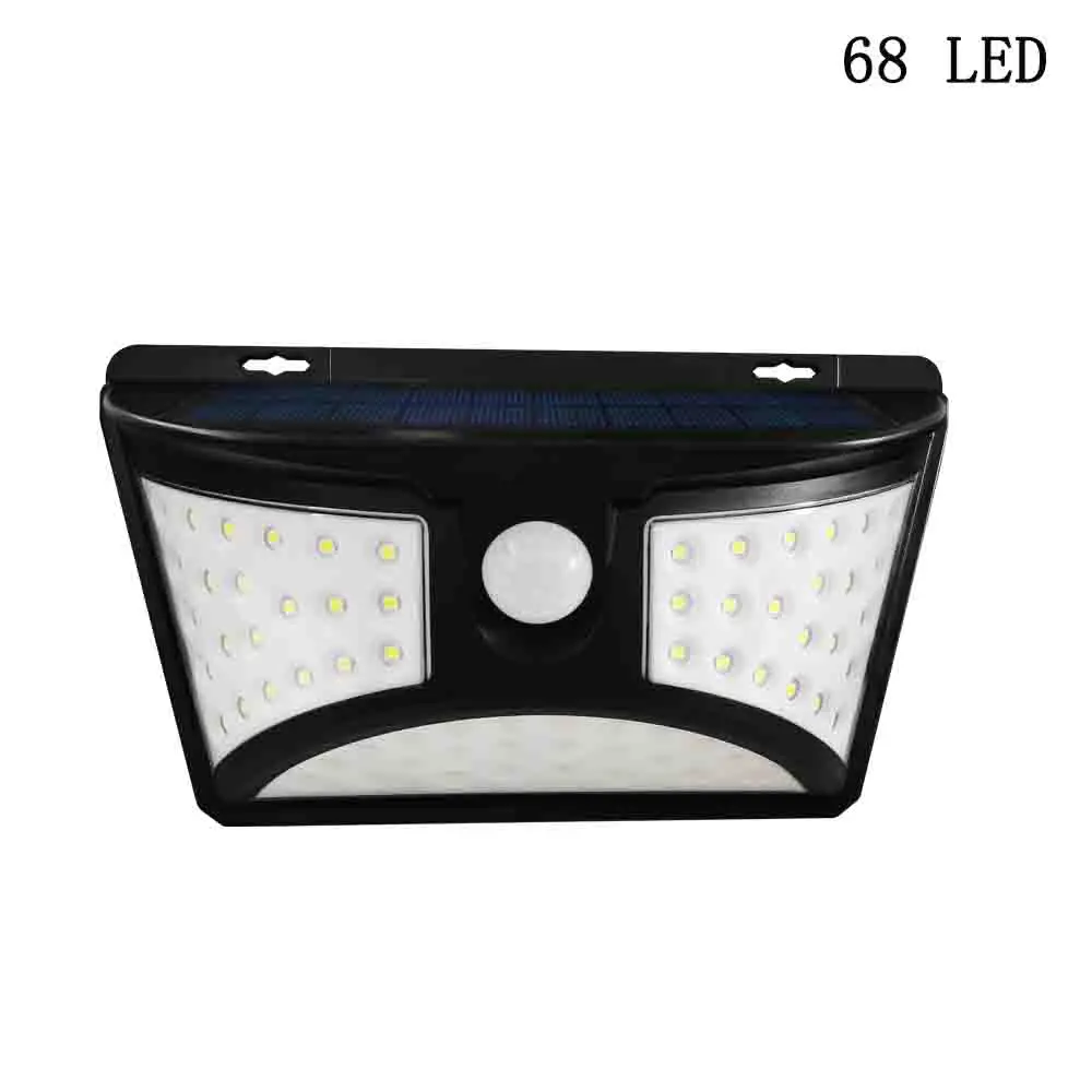 LED Solar Light Motion Sensor Solar Power Lamp for Garden Decoration Waterproof Outdoor Lighting Super Bright Security Wall Lamp - Испускаемый цвет: 68LED -1 Piece