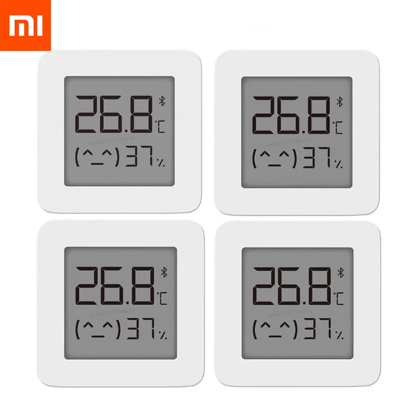 Цифровой термометр XIAOMI Bluetooth 2 ЖК-экрана беспроводной умный датчик температуры и