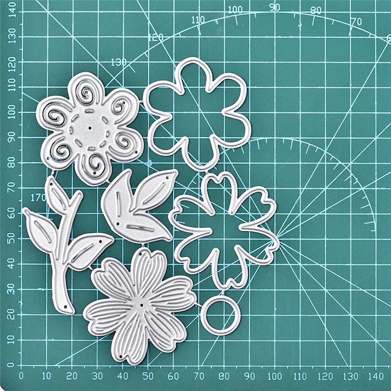 YaMinSanNiO Flower Dies Metal Cutting Dies for DIY Scrapbooking Craft Card Embossing Die Cut New Template Stencil