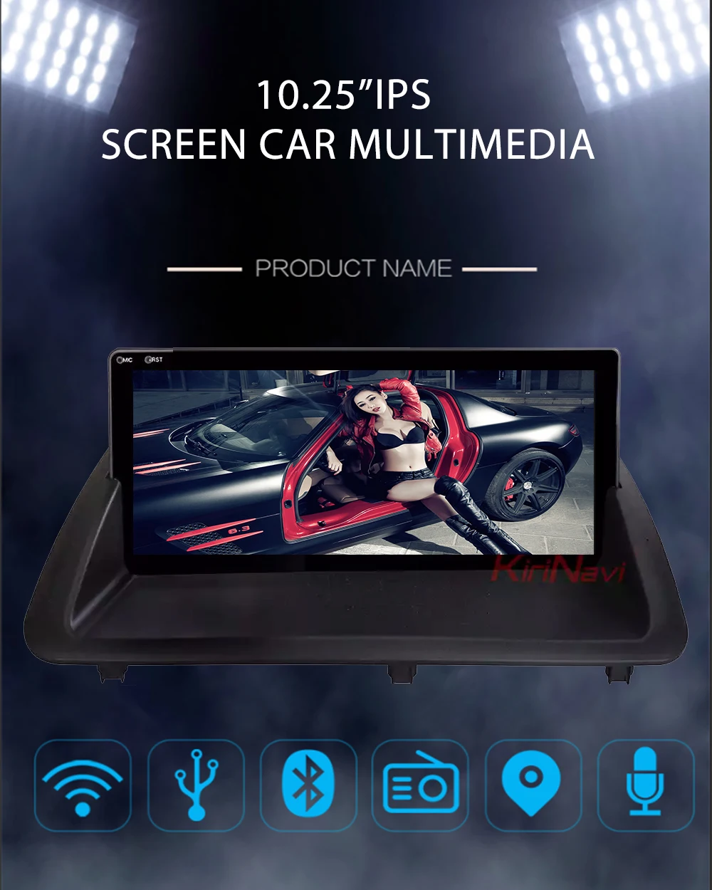 KiriNavi Восьмиядерный 10,2" Android 7,1 автомобильный Радио gps навигация для Lexus CT200 автомобильный Dvd мультимедийный плеер 2011- Bluetooth 4G