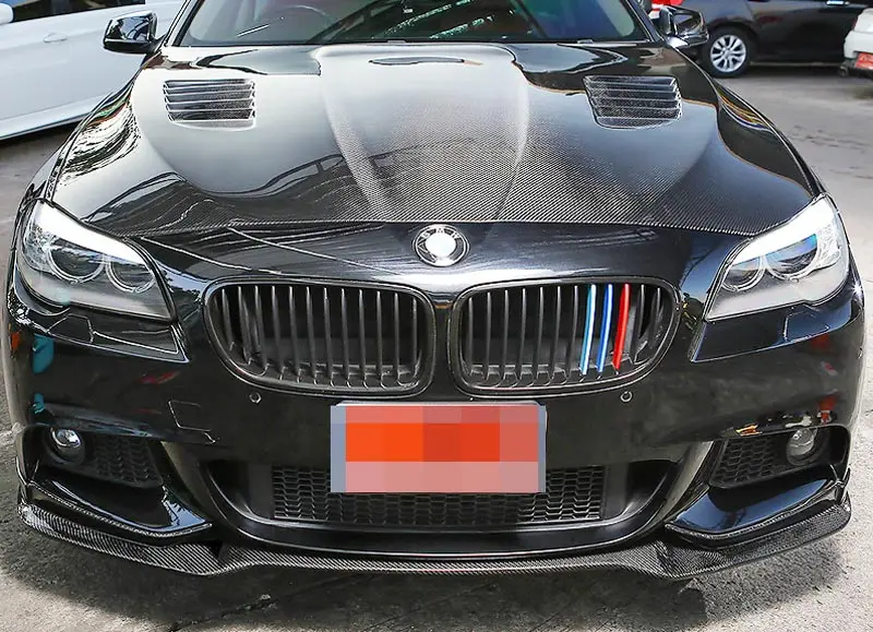 E Тип переднего спойлера из настоящего углеродного волокна для BMW F10 F11 5-SERIES 528i 535i