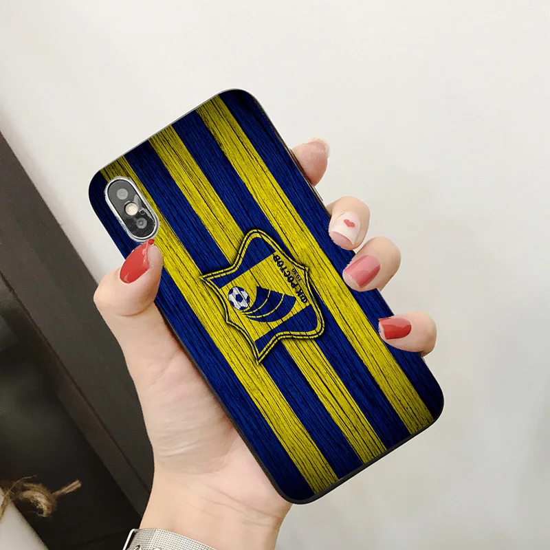 Чехол для телефона Shomurodov чехол для iphone DIY для Rostov FC чехол черный мягкий TPU для iphone 11Pro X XR XS MAX 7 8 7plus 6 6S 5S SE 5