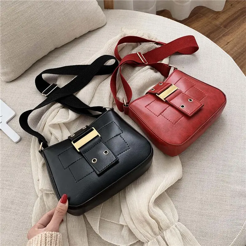 Vento Marea сумка на плечо с широким ремешком для женщин модная женская сумка через плечо для девушек красная Винтажная сумочка и сумочка