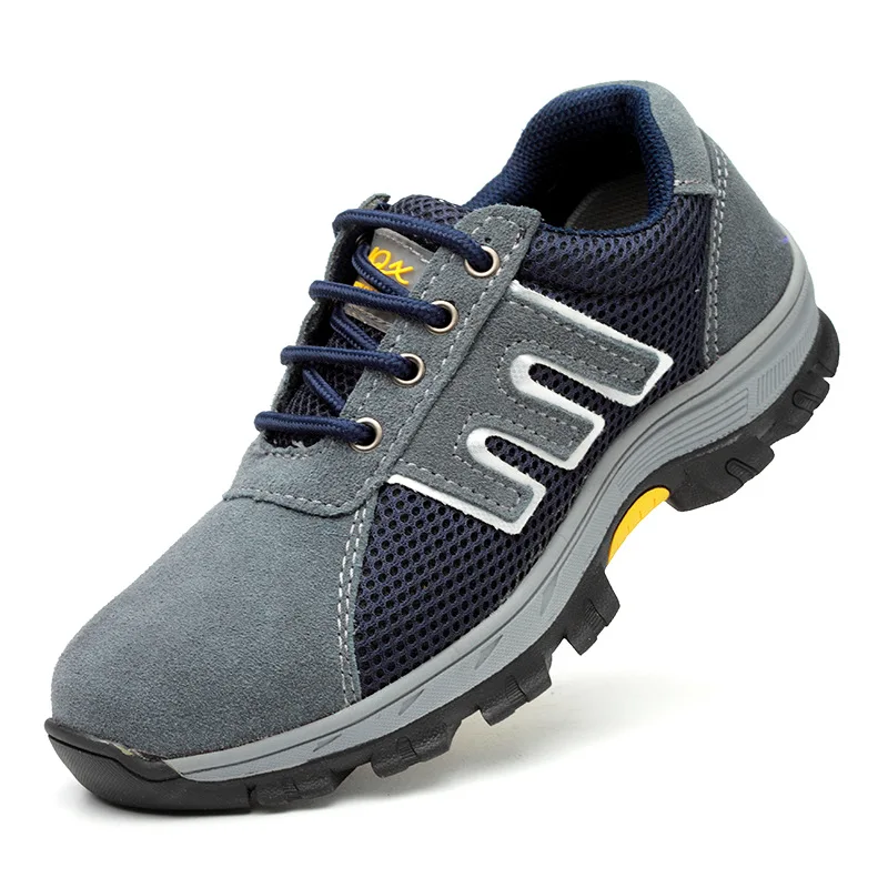 

Currently Available Wholesale Spring Safety Shoes Men's Anti-smashing And Anti-penetration Breathable Genuine Leather Protective