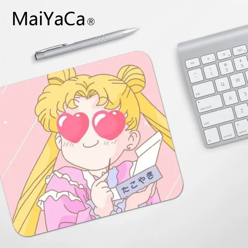 No Lock Edge18x22cm MaiYaCa высокое качество Сейлор Мун ноутбук коврик для мыши Топ продаж подставка под руку мышь - Цвет: No Lock Edge18x22cm
