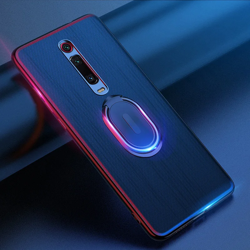 For Xiaomi Mi 9T Case Redmi K20 Pu Leather Magnetic Ring Stand Holder Phone Pro Cover Coque |