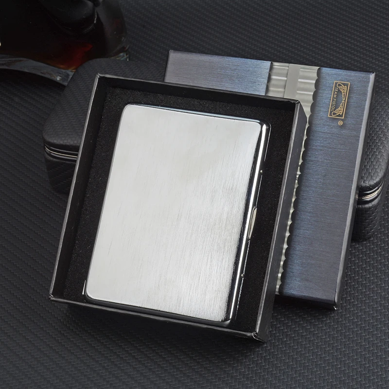 Ultrathin Stainless Steel Cigarette Case Slim Metal Holder Box for 100mm Long Cigarettes Smoking Accessory on Sale | Дом и сад
