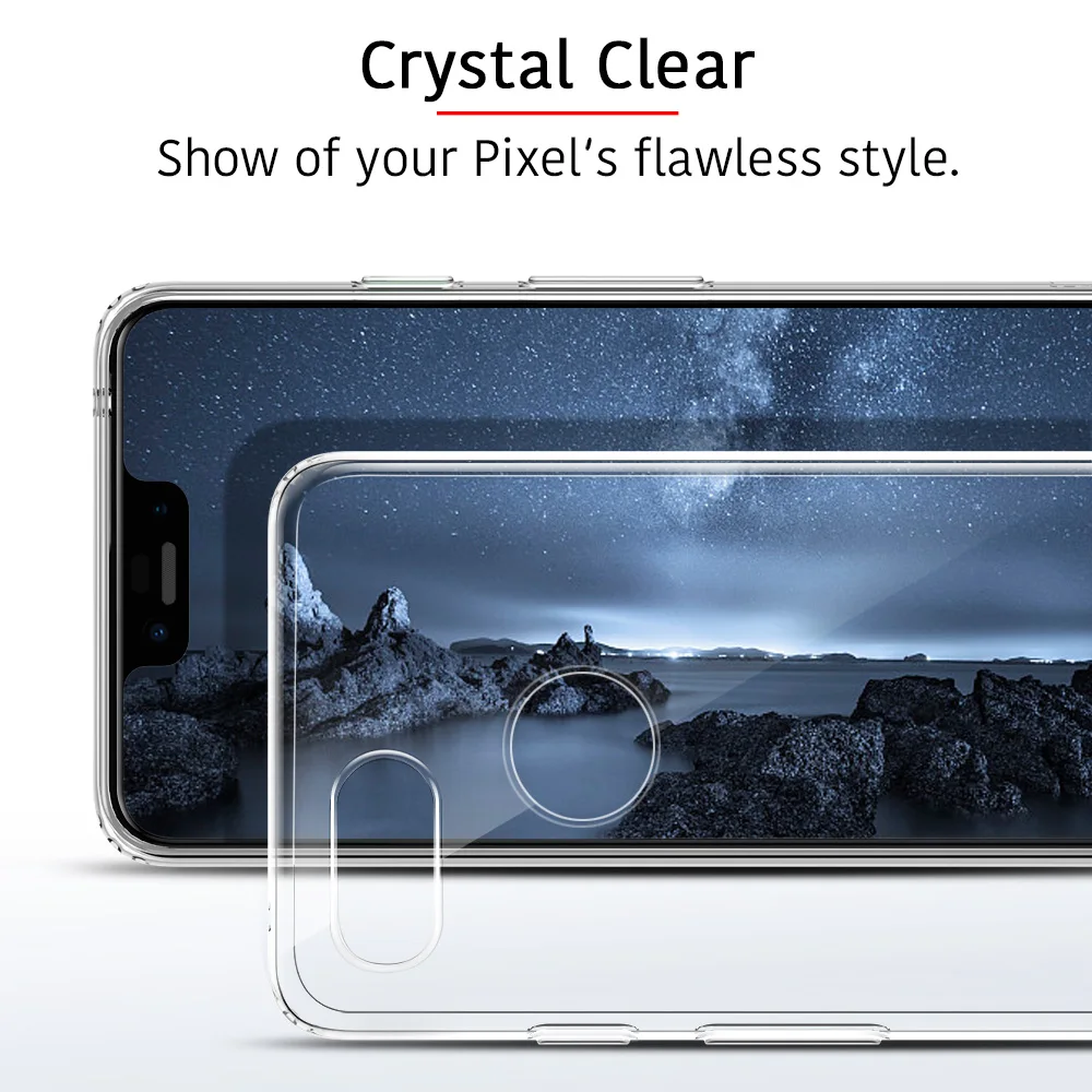 Чехол ESR для Google Pixel 3 роскошный тонкий прозрачный мягкий чехол из ТПУ