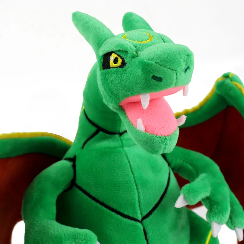 25 см мультфильм аниме Зеленый Rayquaza плюшевый Чаризард игрушки мягкие животные коллекция куклы Подарки для детей