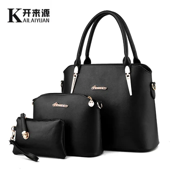 

100% Genuine leather Women handbag 2020 New Three piece type fashion Crossbody Shoulder Handbag women messenger bags