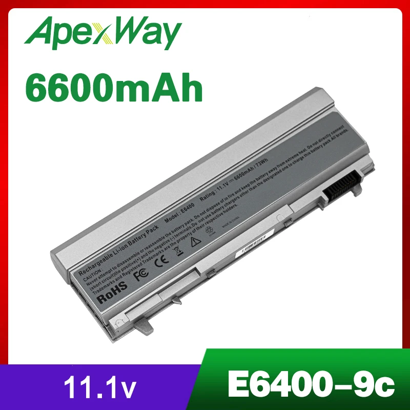 9 ячеек ноутбук Батарея для dell Latitude E6400 ATG XFR E6410 E6500 E6510 E6510 точность M2400 M4400 M4500 M6400 M6500