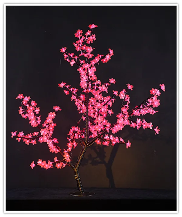 Праздничная Светодиодная лампа вишневого цвета дерево свет 0,8 м Новогоднее свадебное декоративное дерево ветви лампа Наружное/Внутреннее освещение - Испускаемый цвет: Розовый