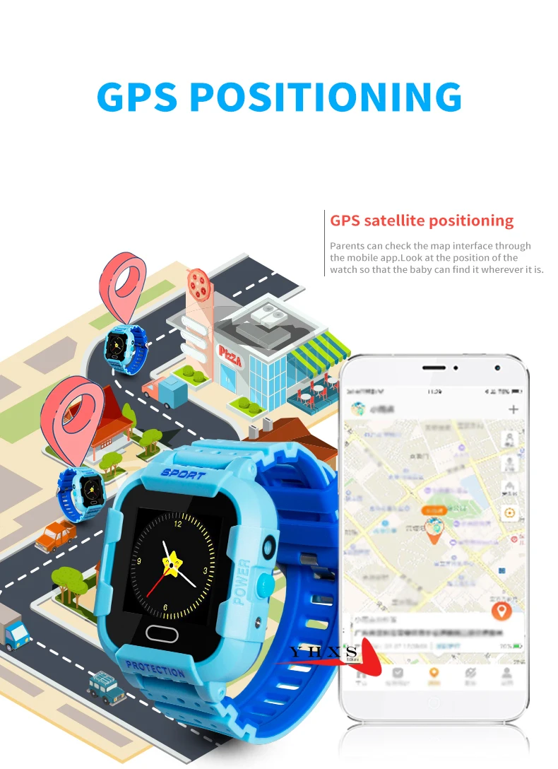 Новинка IP67 водонепроницаемый смарт gps расположение Удаленная камера SOS Вызов монитор наручные часы Finder трекер телефон часы для детей ребенок