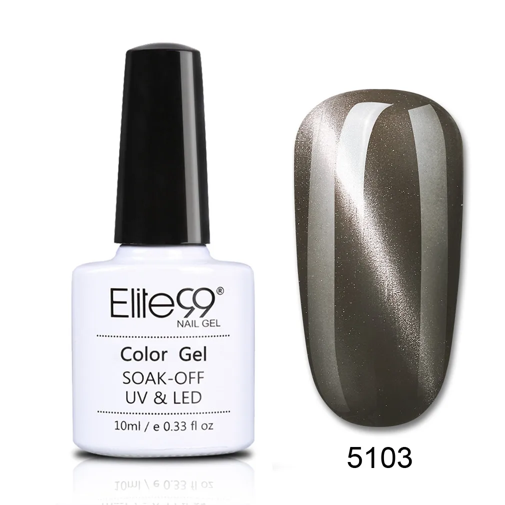 NNHMY5103 Elite99 10ml Cat Eye Gel Nail Polish Vernis Semi Permanent Magnetic UV Nail Art For A Manicure Nail Gel Top Coat Gel Varnish - Цвет: NNHMY5103