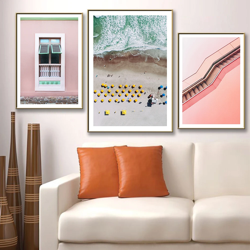 HD печатные Окна Лестницы стены Искусство Холст Живопись скандинавские плакаты и