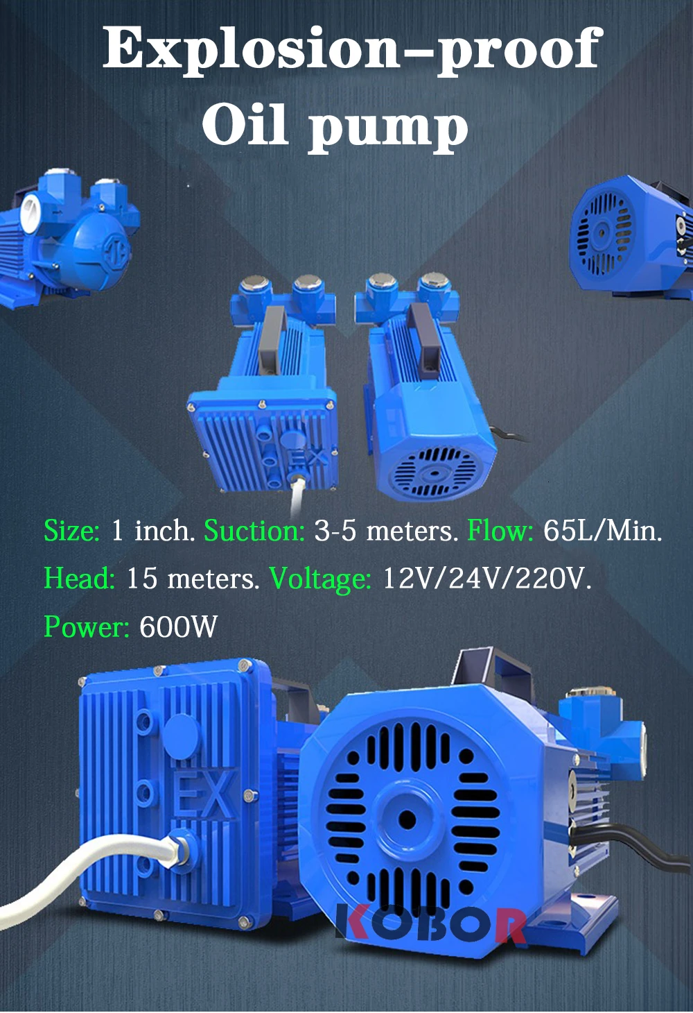 12 V/24 V бензиновый насос с взрывозащищенной Системы микро топливный насос из нержавеющей стали самовсасывающий электрический дизельный насос 600 Вт 60l/мин