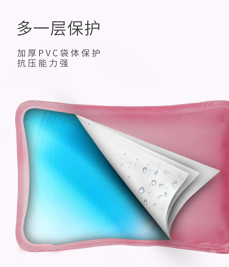 Home Lettered Bagging Hot Water Bag Hand Warmer Water And Electricity Separation Explosion-Proof Washable Safe Thick Plush Coat