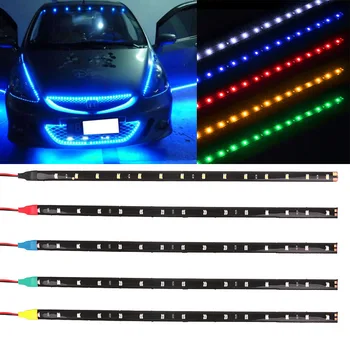 

20Pcs LED Strip Lights 30CM Waterproof 3528 SMD Bar For Car Auto Daytime Running light Decoration lamp Tape Ribbon